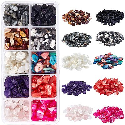 Gemstone Beads and Dyed Shell Beads G-NB0001-50-1