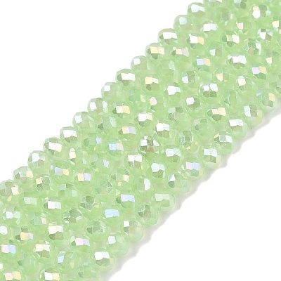 Electroplate Glass Beads Strands EGLA-A044-J3mm-B08-1