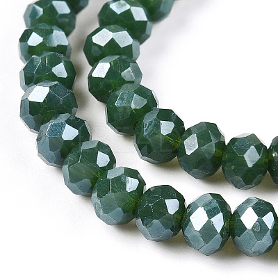 Electroplate Glass Beads Strands EGLA-A034-P4mm-A09-A-1