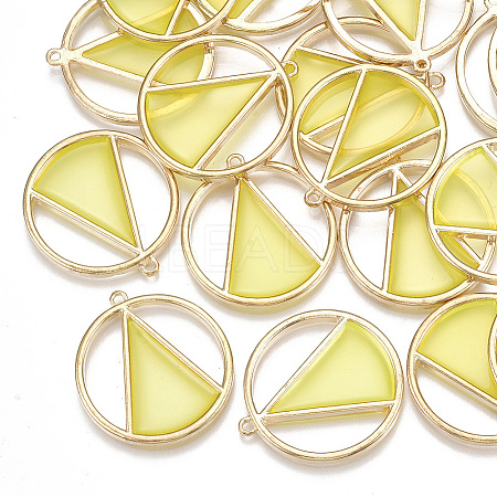 Epoxy Resin Pendants PALLOY-T056-66A-1