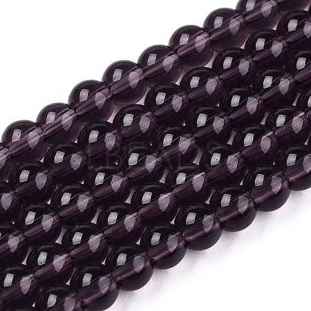 Transparent Glass Beads Strands LS-GLAA-T032-T4mm-03-1