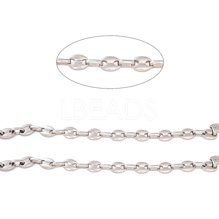 304 Stainless Steel Coffee Bean Chain CHS-F017-07A-P-1