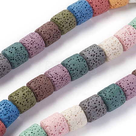 Natural Lava Rock Beads Strands G-F671-04B-15-1