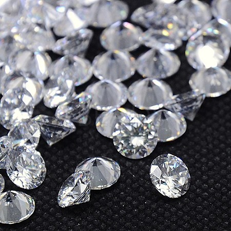 Diamond Shape Grade AAA Cubic Zirconia Cabochons ZIRC-J013-01-5mm-1