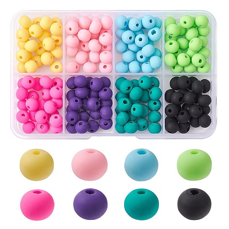 176Pcs 8 Colors Handmade Polymer Clay Beads CLAY-YW0001-81-1