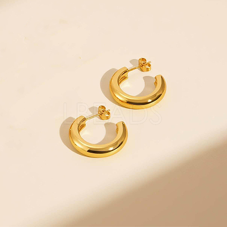 304 Stainless Steel Stud Earrings for Women IX6481-1-1