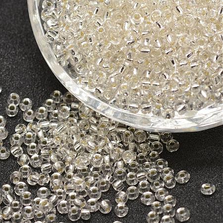 6/0 Transparent Glass Round Seed Beads SEED-J010-F6-21-1