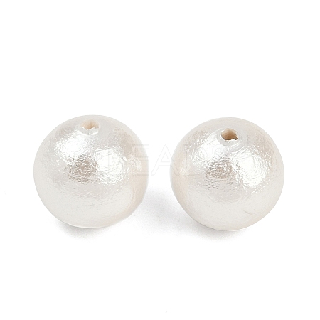 Compressed Cotton Pearl Beads WOVE-V001-A01-12mm-1