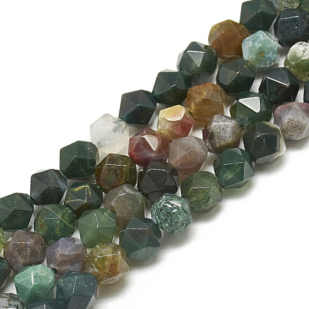 Natural Indian Agate Beads Strands G-S300-90-8mm-1