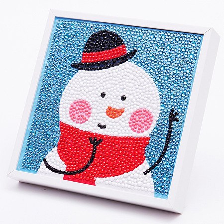 DIY Christmas Theme Square Diamond Painting Kit XMAS-PW0001-152B-1