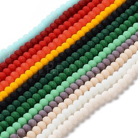 Glass Beads Strands EGLA-A034-P8mm-MD-M-1