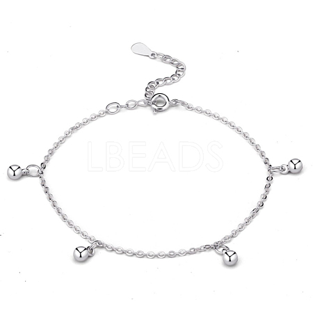 Brass Round Charm Bracelets BJEW-BB51987-B-1