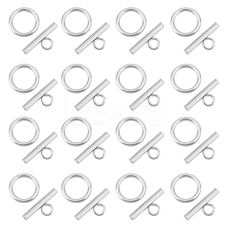 Unicraftale 50 Sets 304 Stainless Steel Toggle Clasps STAS-UN0037-39-1