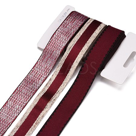 9 Yards 3 Styles Polyester Ribbon SRIB-A014-A06-1