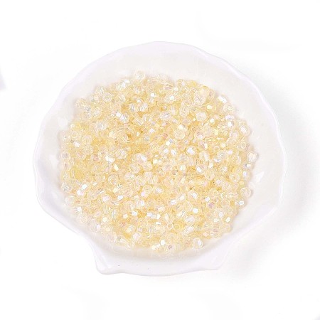 Transparent Spray Painted Glass Beads X1-EGLA-N018-4mm-10-1
