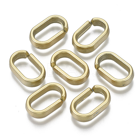 Opaque Spray Painted Acrylic Linking Rings OACR-S021-65A-B02-1