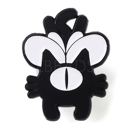 Black Aolly Brooches JEWB-U005-04B-1