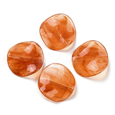 Opaque Acrylic Beads OACR-B013-32B-1