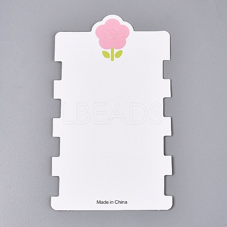 Cardboard Paper Jewelry Display Cards for Hair Ties Storage CDIS-N004-03-1