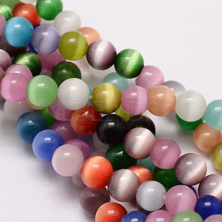 Cat Eye Beads Strands CE-M011-10mm-C-1