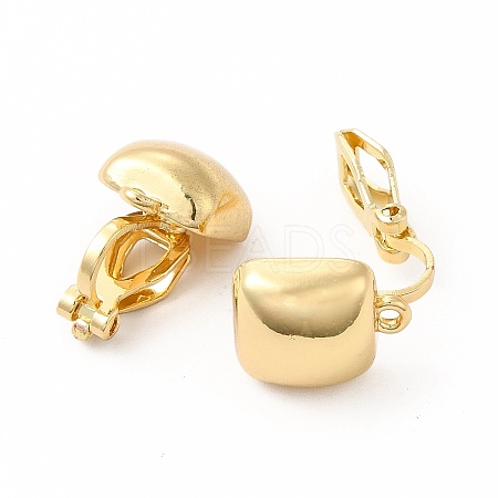 Alloy Clip-on Earring Findings PALLOY-M208-05G-1