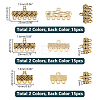 90Pcs 6 Styles Tibetan Style Zinc Alloy Chandelier Components Links FIND-PH0020-40-2