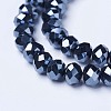 Electroplate Glass Beads Strands EGLA-A044-P3mm-A18-3