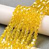 Transparent Electroplate Glass Beads Strands LS-GLAA-F029-2mm-A22-4