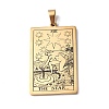 201 Stainless Steel Pendant STAS-B033-01G-17-1