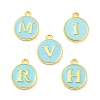 Alloy Enamel Charms ENAM-S118-04-G-3