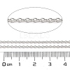 Anti-Tarnish Rhodium Plated 925 Sterling Silver Cable Chains LS-STER-E072-02P-05-2
