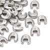 Letter Slider Beads for Watch Band Bracelet Making ALRI-O012-U-NR-1