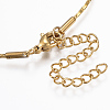 304 Stainless Steel Boston Link Chain Bracelets X-BJEW-K172-26G-3