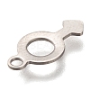 201 Stainless Steel Charms STAS-O134-09P-3