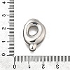 304 Stainless Steel Pendants STAS-S166-02P-17-3