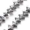 Electroplated Natural Lava Rock Beads Strands G-A251-C01-01I-2