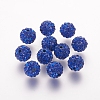Polymer Clay Rhinestone Beads X-RB-K050-8mm-C19-1