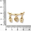 Brass Pave Cubic Zirconia Pendants KK-M287-05G-B-3