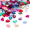 150Pcs 15 Colors Transparent Acrylic Charms MACR-TA0001-56-3