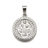 304 Stainless Steel Pendants STAS-B086-10E-P-1