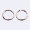925 Sterling Silver Open Jump Rings STER-F036-02RG-0.9x7mm-3