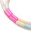 Rainbow Color Dyed Natural Freshwater Shell Beads Strands X1-SHEL-G018-02A-3