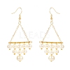 Vintage Glass Pearl Dangle Earrings for Girl Women Gift EJEW-TA00007-2