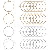 Brass Wine Glass Charm Rings Hoop Earrings KK-PH0028-01M-1
