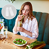 12Pcs Transparent Glass Straw Dustproof Covers AJEW-FG0002-37B-6