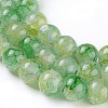 Spray Painted Glass Beads Strands GLAA-A038-C-80-3