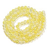 Transparent Crackle Baking Paint Glass Beads Strands DGLA-T003-01C-15-2