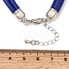 Microfiber Leather Multi-strand Cord Bracelets Makings FB-CBA983F-01P-09-3