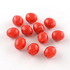 Oval Imitation Gemstone Acrylic Beads X-OACR-R038-M-2