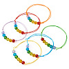 6Pcs Glass Beads Bracelets BJEW-TAC0038-3